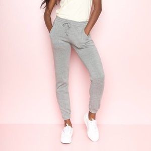 brandy melville light grey rosa sweatpants